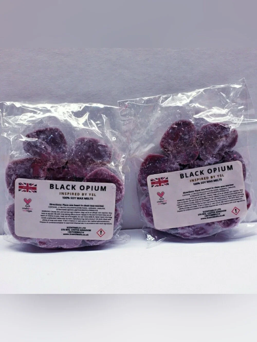 Wax Melts BLACK OPIUM Inspired 100% pure soy Wax Melts, 2 oz (2 pcs)